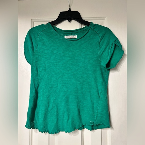 Free People Be my Baby Tee Shirt - KELLY GREEN 🍀 - Picture 2 of 8